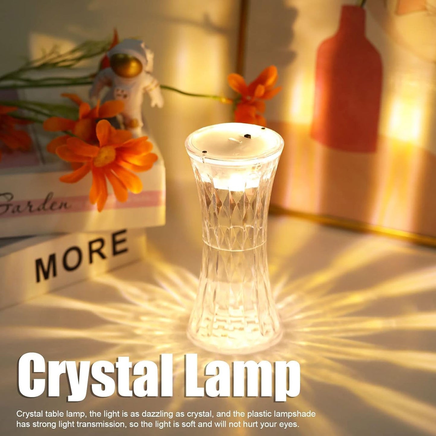 Crystal Lamp Universal Night Light Soft Lighting