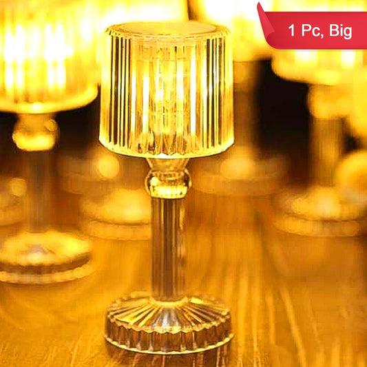 Big Acrylic Led Desk Lamps Table Lamp Portable Crystal